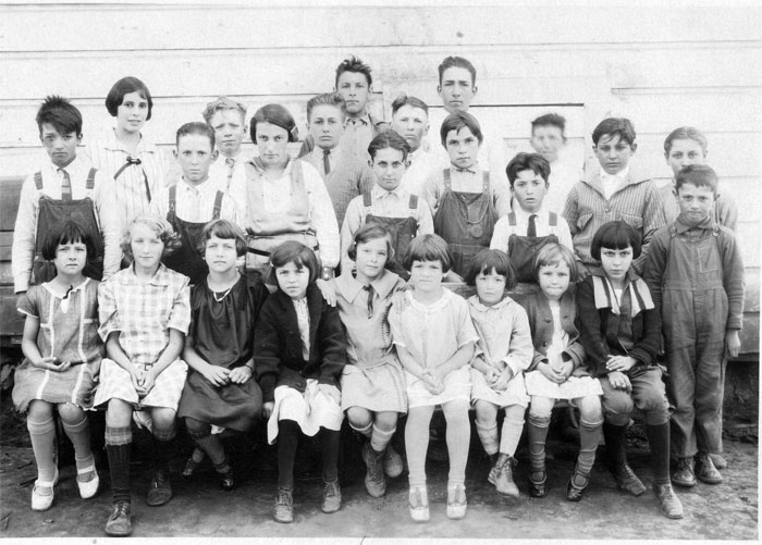Seaside School, 1925. Mildred Bracesco, teacher